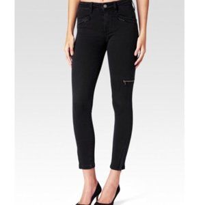 Paige Daryn Zip Ankle NightCat Black Skinny Jeans